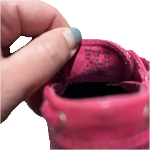 Baby Girl Sperry Hot Pink Sequin Boat Shoes Size 2 - Picture 2 of 5